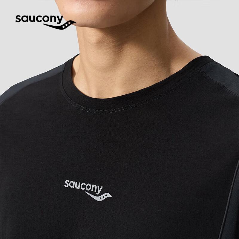 Saucony Men's Merino Wool Mesh Short Sleeve T-Shirt