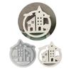 Silikonformringe Sweet Home Hängeanhängerform Ornamentform Wolkenhausformen Bastelbedarf Heimdekorationen