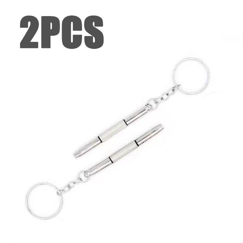 1-20PC Mini 3 In1 Screwdriver Multifunctional Precision Repair Eyeglass Screwdriver With Keychain Watch Repair Kit Tools