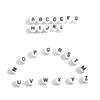 100Pcs Letter Beads Round Letter Alphabet Beads Acrylic Beads DIY Jewelry Making Bracelet Necklace Accessories