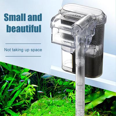 2.5 W 250 H/L Hang-on Aquarium Filter Quiet Small Fish Tank