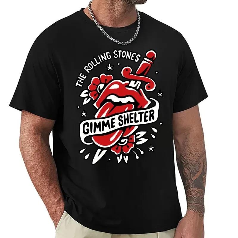 2023 Summer Unisex's Street T-shirt The Rolling Stones T-shirt Personalized Vintage Streetwear T-shirt for Unisex and Women Harajuku Unisex T-shirt