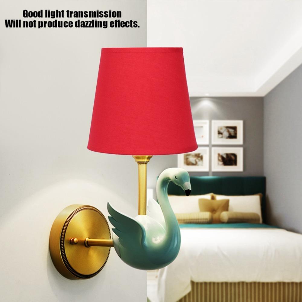 6PCS Clip On Fabric Lamp Shade Fabric Light Fixture Decorative Pendant Lamp Shade  Home Decoration