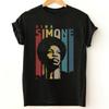 Nina Simone Zangeres T-shirt Zwart Korte Mouw Alle Maten S-5Xl 1F355 Unisex T-shirt