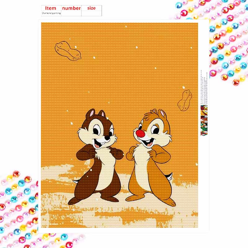 Disney Diamond Art Painting Chipmunk Home Wall Decor Crafts Adult/Beginner Gift Ideas Creative Home Decor