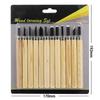 3/12pcs Wood Carving Chisels Knife For Basic Wood Cut DIY Tools and Detailed Woodworking Gouges Hand Tools GYH