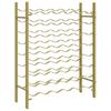 48 Bottle Wine Rack In Golden Metal