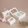 WTEMPO Clear Window Gift Boxes DIY Foldable Paper Hand-held Boxes Wedding Birthday Party Souvenir Gift Boxes for Storing and Gifting Delicate Items