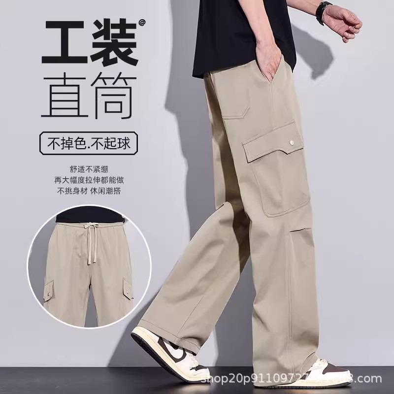 Retro tooling paratrooper pants for men and women, new early autumn thin loose casual tooling trousers
