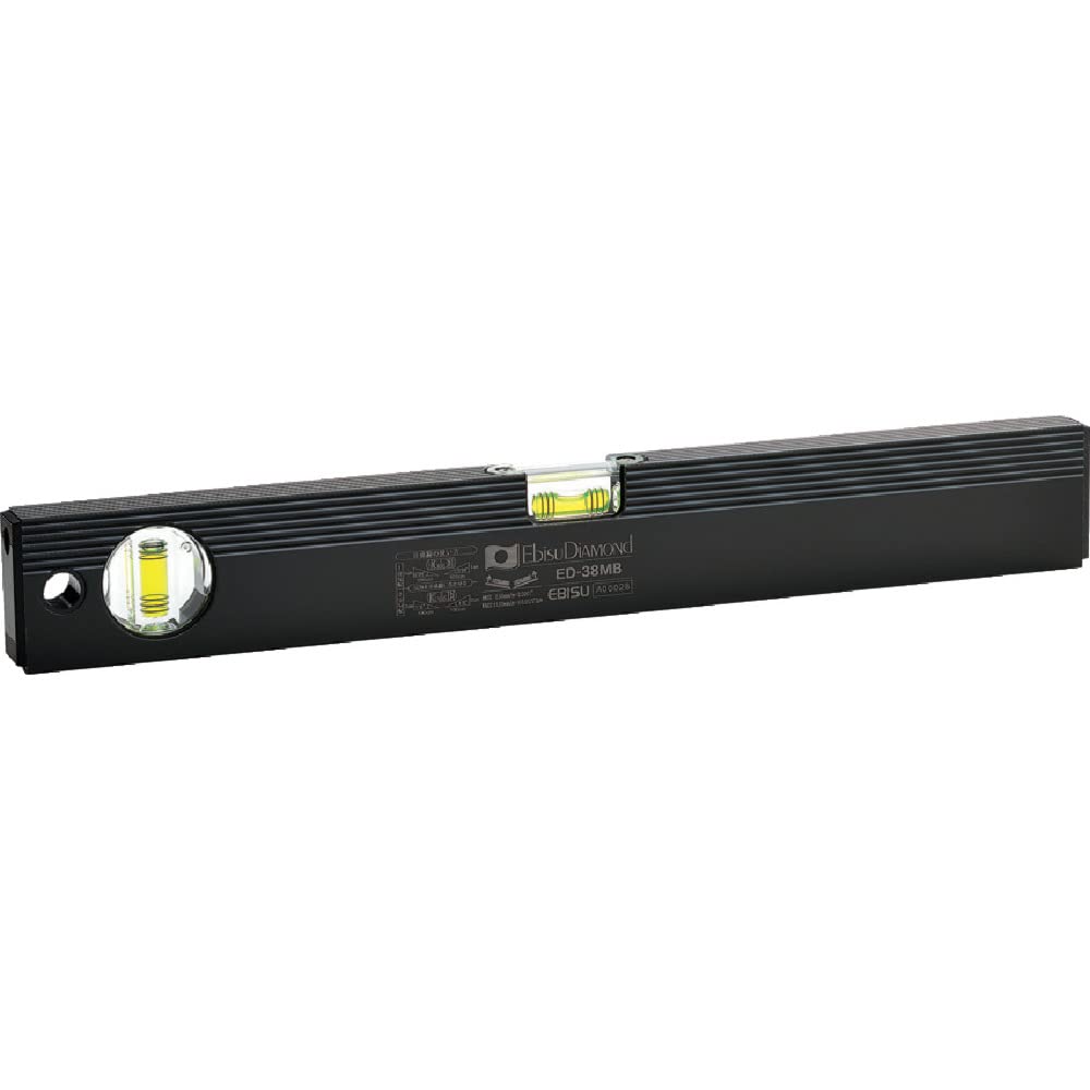 

Ebisu Basic Level with magnet 380mm Vial Green (black) ED-38MB color