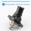 Thermostat Housing Assembly Replace RT1193, 34044 Compatible With Ford Mazda 2.0 2.3 2.5L - 2005- Escape, 2003-2011 Focus, 2006- Fusion, 2007-2011