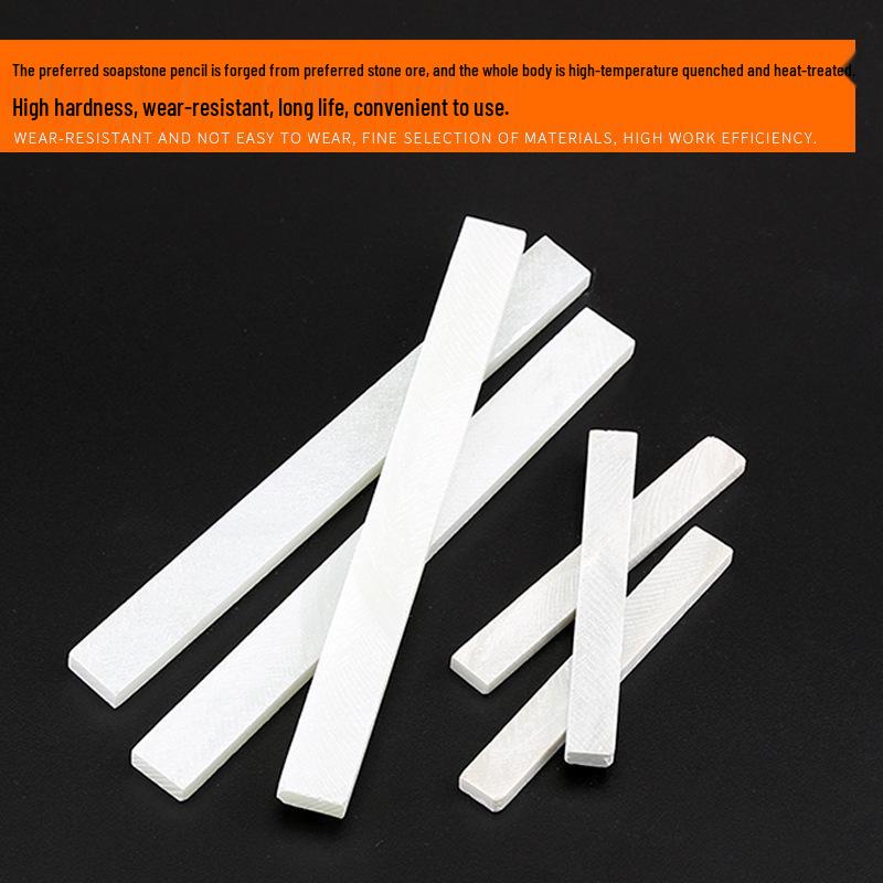 Thickened White Soapstone Pencil for Children's Blackboard, Construction, and Welder Marking