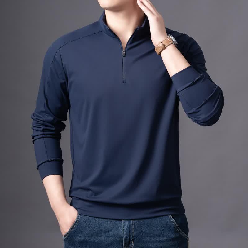 IMAGINEX Men's Half-Zip Stand-Up Collar Casual Sweatshirt