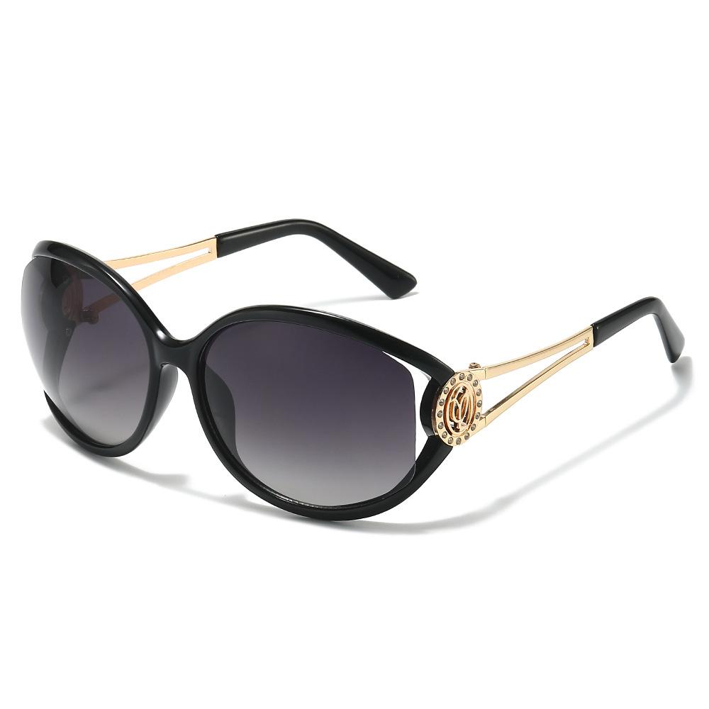 New large-frame fashion sunglasses ins wind outdoor driving sunglasses UV-proof round face sunglasses
