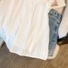 Women Blouses Sweet Sleeveless Solid Lace Ruffles Japanese Fashion Students College Girls Comfortable Loose Summer