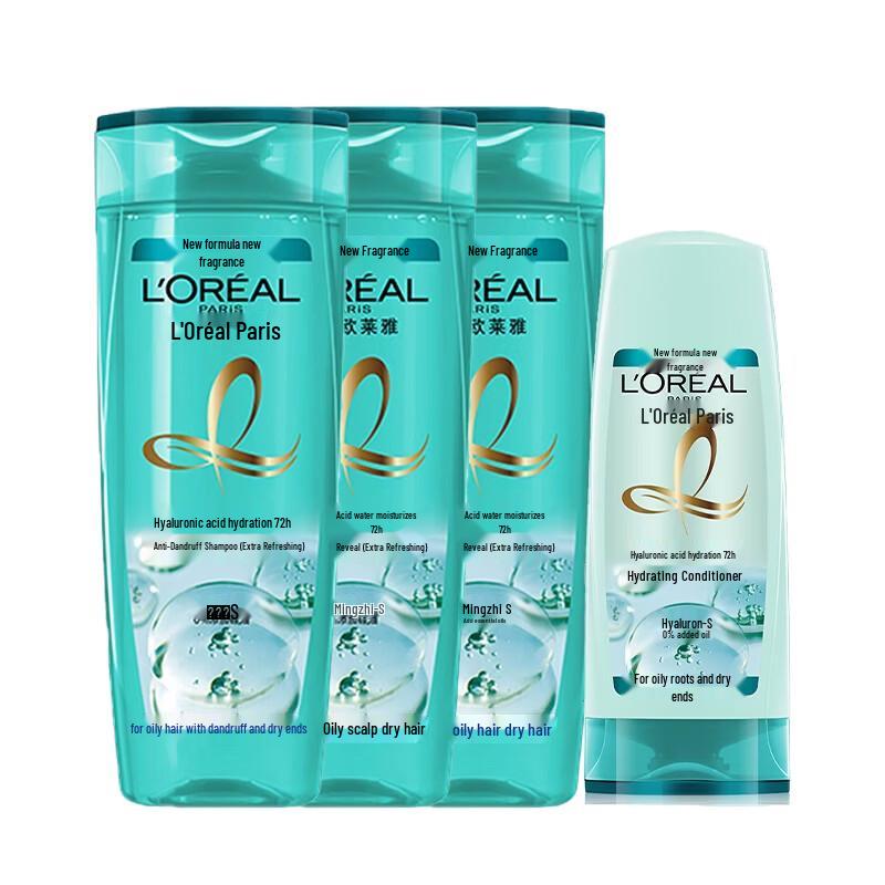 Набор L Oreal Гиалуроновая кислота Увлажняющий Шампунь и Кондиционер против перхоти