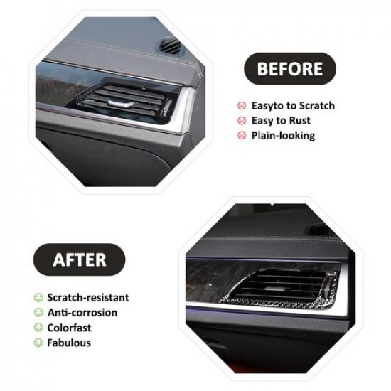 Side Air Conditioner Outlet Vent Trim Cover Bezel For BMW 5 Series 2018-