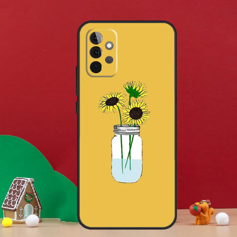 Daisy Sunflower Floral Flower Case For Samsung Galaxy A56 A33 A13 A36 A23 A52 A32 A12 A54 A34 A14 A16 A53 A15 A35 A55 A17