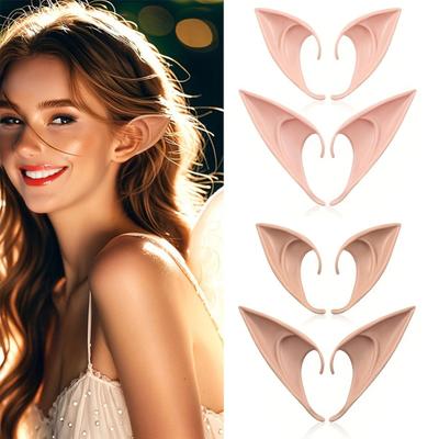 10 Pairs Fairy Pixie Elf Ears Soft Pointed Fairy Ears Party Cosplay