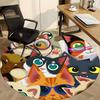1pc Cat Print Chair Carpet for Office  Machine Washable Rug for Office,  Good Gift for Family or Friends yy251225178