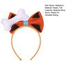 Headband Bow Bone Decoration Lightweight Elastic Stable Fit Headband Halloween Daily Wear Hair