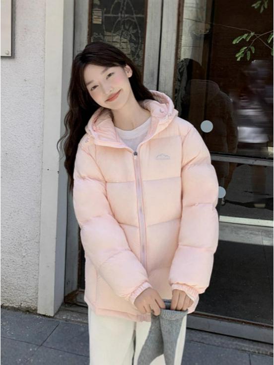 Women’s 2025 Winter Short Down Jacket: Thick, Warm, Hooded Outerwear for Couples