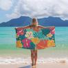 Colorful Flowers pattern Beach Towel for Family stuffs friends Gifts Quick-Dry For Bath Yoga Tourism Beach GYM Camping Swimming