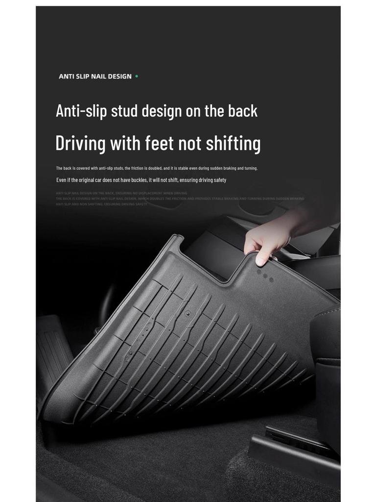 Full TPE Injection Molded Foot Pads for Tesla Model 3/Y Surround Set