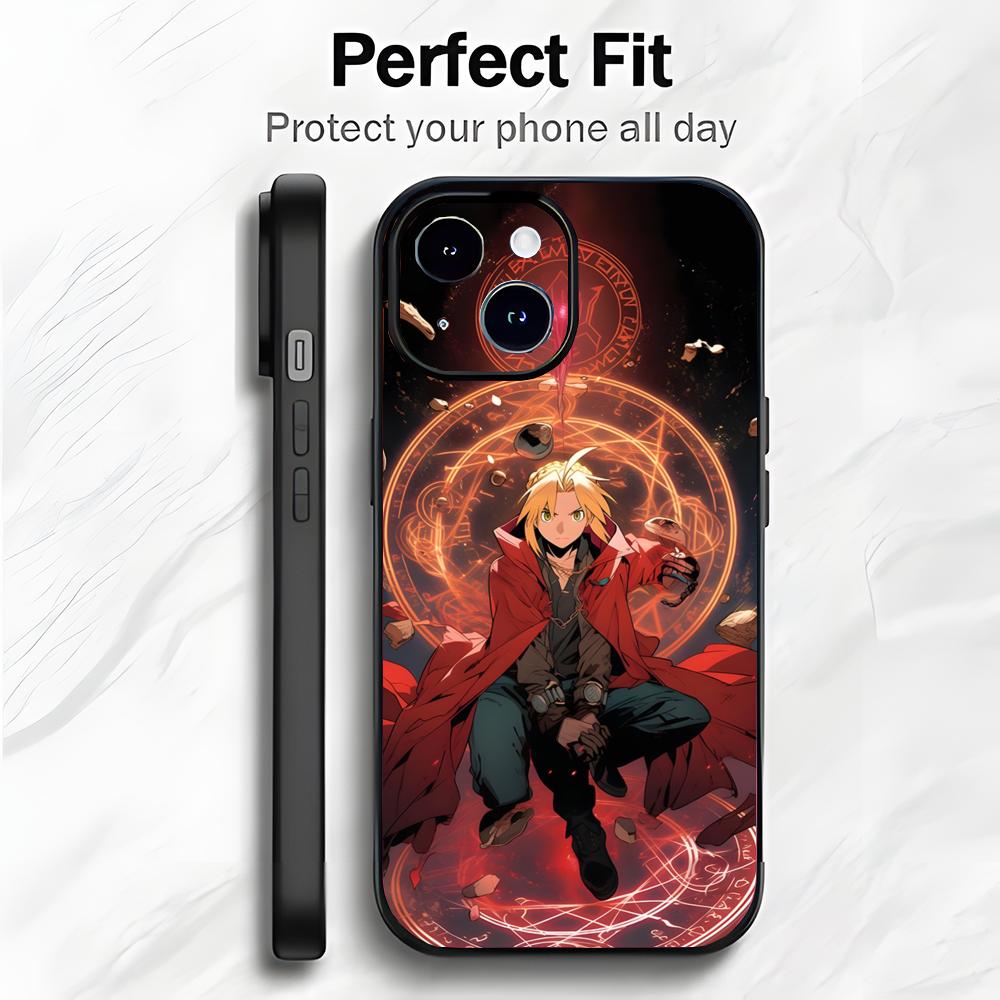 Classic Japanese Anime F-Fullmetal Alchemist Phone Case Phone Case Soft Packaging Lightweight For iPhone17 16 15 14 13ProMax