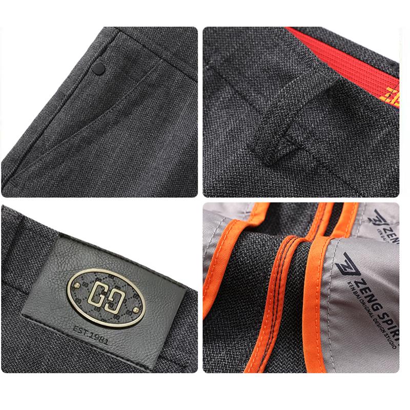 JEEP SPIRIT Men's Straight Fit Elastic Casual Pants