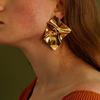Exaggerated Geometric Mirror Earrings: Bold, Trendy Statement for Women