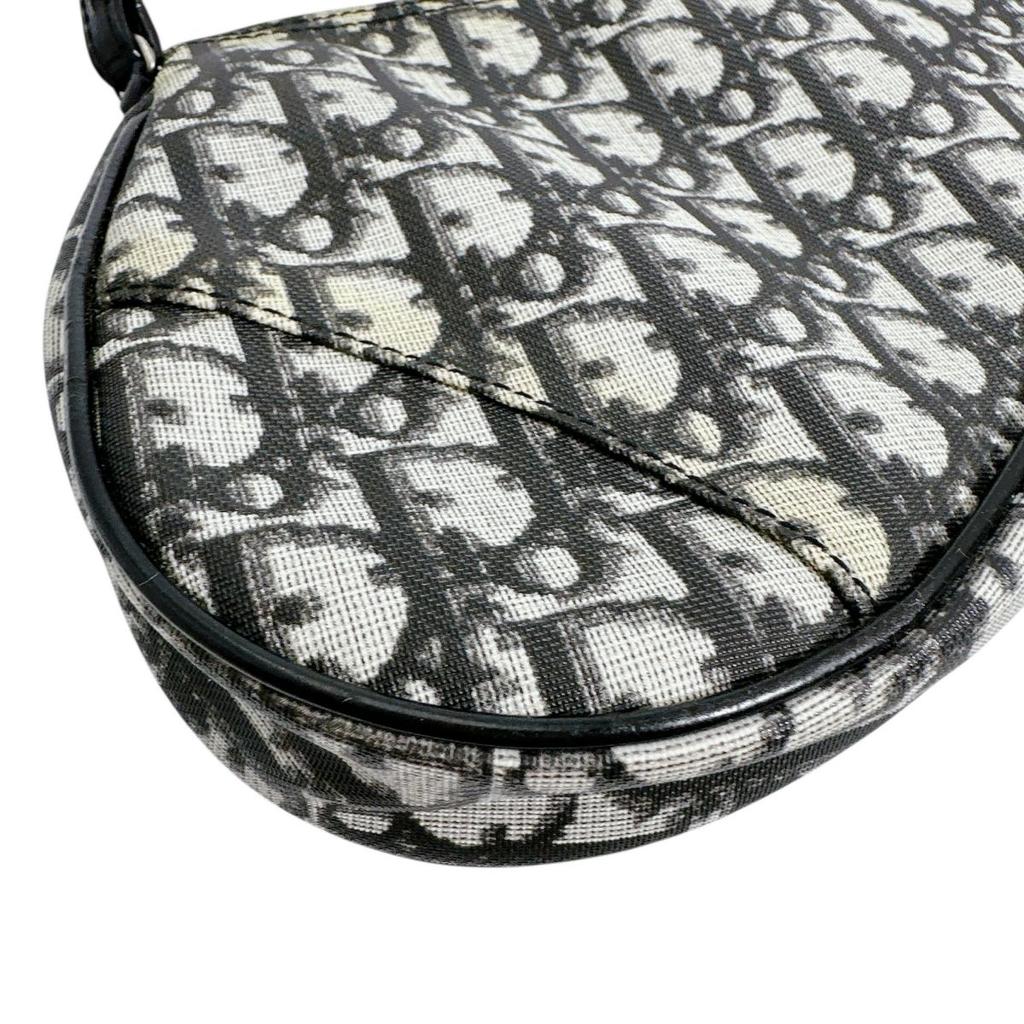 Dior Accessory pouch Saddle pouch Handbag PVC black Women Used