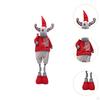 Christmas Figure with Movable Legs, Festive Ornament for Home Decor