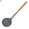 Cooking Spatula with Hole Heat-resistant Beech Non-stick Colander Spoon Spatula Kitchen Utensils