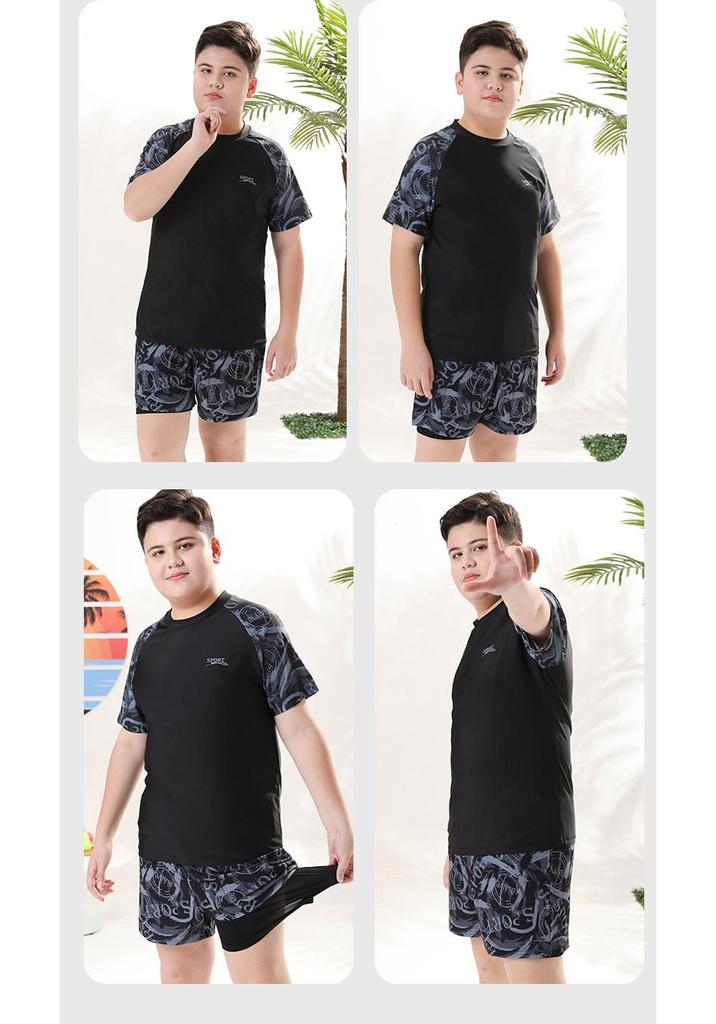 2025 Anti-Embarrassment Teen Boys' Swimsuit Set