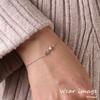 Disney Little Mermaid Princess 10K White Freshwater Sea Design Bracelet, Gold, Diamonds, Aquamarine, Pearl, Starfish, Seashell, (oblds20016)