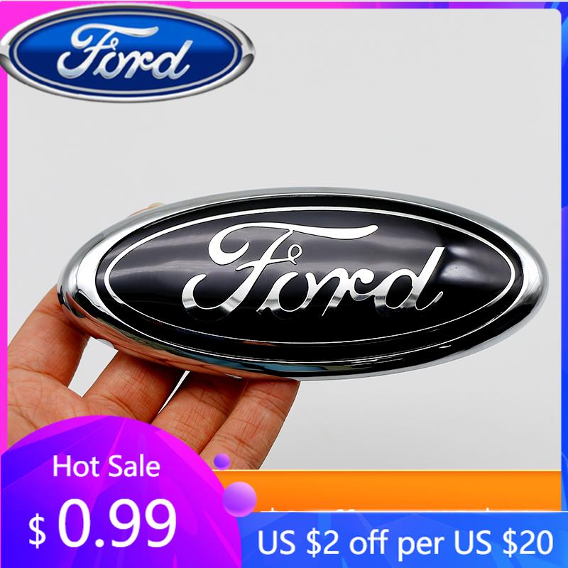 Car Sticker Ford New 2025 Hot ABS 14.5 Car Front Head Hood Bonnet Logo Rear Trunk Badge Sticker For Ford Mondeo Focus Fusion MK2