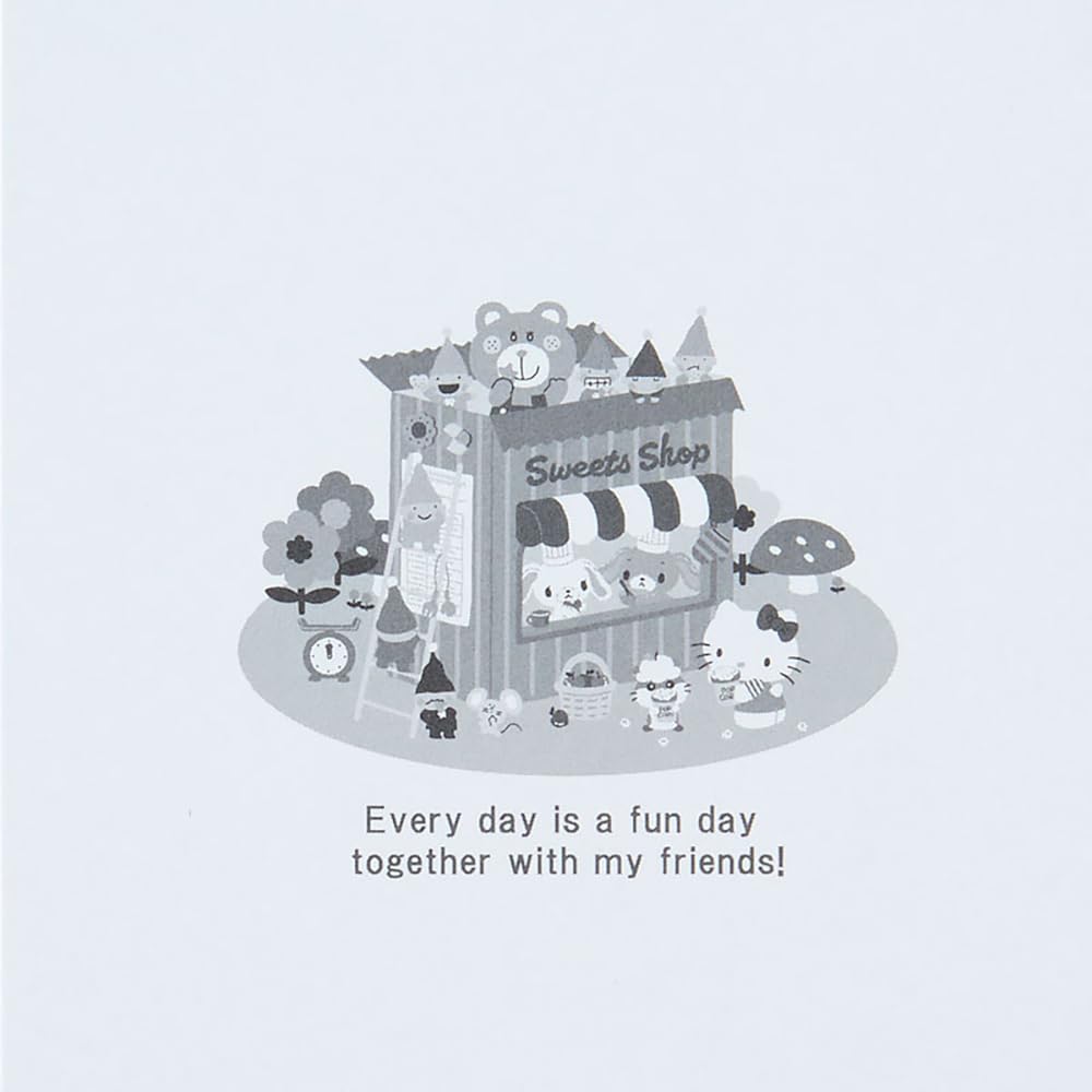 Sanrio B7 Ring Note Sanrio Characters X 10 X Character 091723 12.8 1.5cm