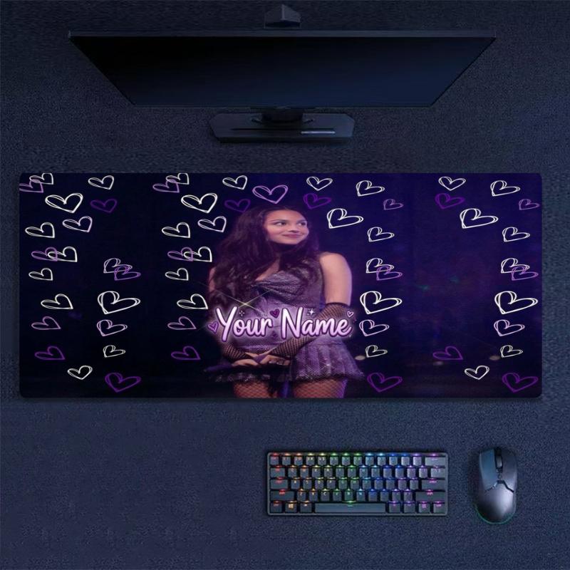 Name Hearts Custom Name Large Size Mouse Pad Gaming Table Cushion Nonslip Laptop Tablet Big XXL Mat Mini PC Playmat With Lock edge