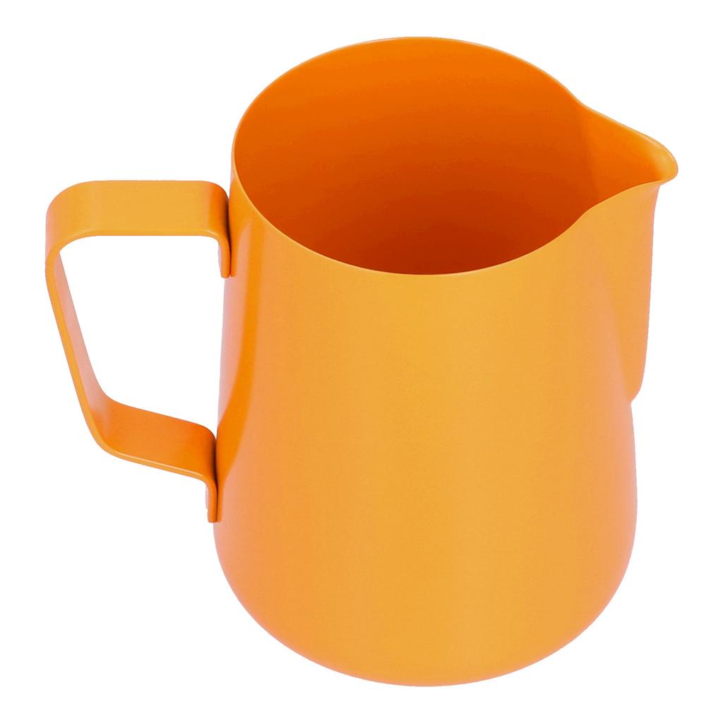 600ml Rostfritt Stål Skumkanna Mjölk Kaffe Skumkanna med Spetsig Hällpip för HemmetOrange