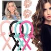 Hair Curler Head Strap for Ladies' Long Hair Curlers, Overnight Hair Curling Set, 1 Set of Lazy Hair Curlers with 2 Hair Curling Rings