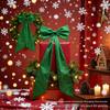 Samt-Übergroßer Schleifen-Weihnachtsdekoration für Baum und Wandhintergrund