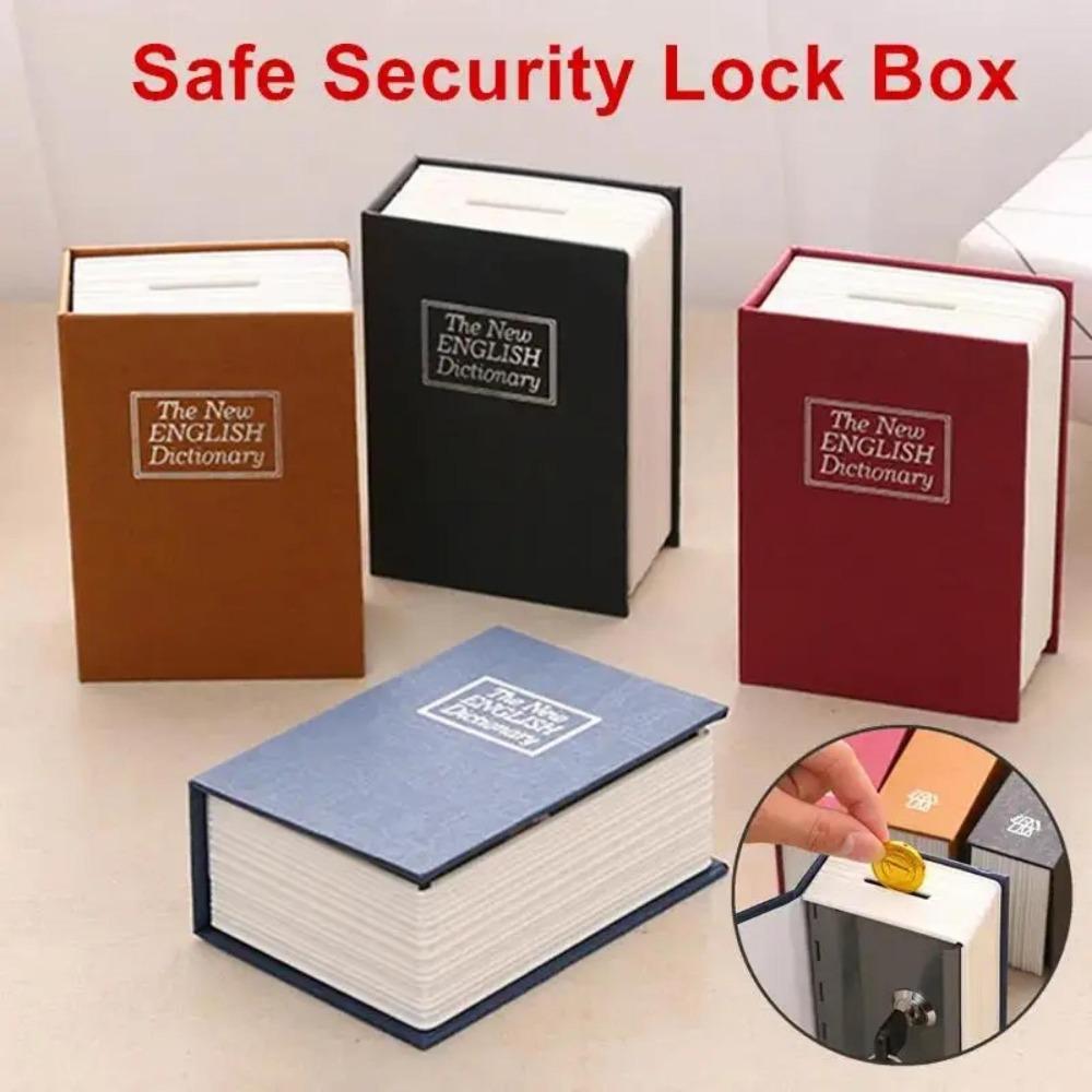 Mini Gizli Saklama Para Kasası Gizli Tabut Kitap Kutusu Kilitli Gizli Kasa Şifre Küçük Kasa Banka Para Saklama
