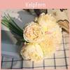 Peony 5 Heads Silk Artificial Flowers Bouquet Bridal Wedding Floral Home Decoration