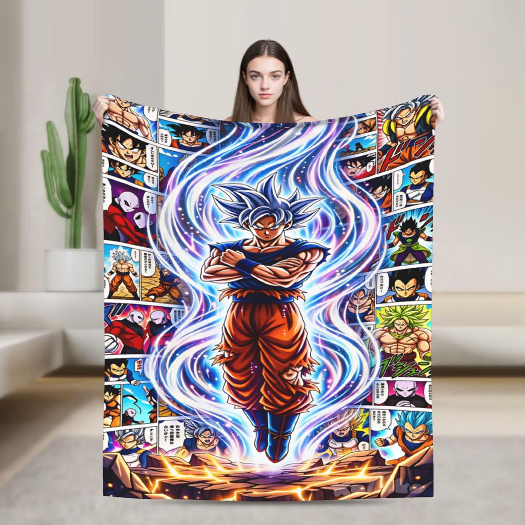 Anime D-Dragons B-Balls Blanket Quality Warm Soft Throw Blanket Winter Airplane Travel Home Decor Pattern Bedspread