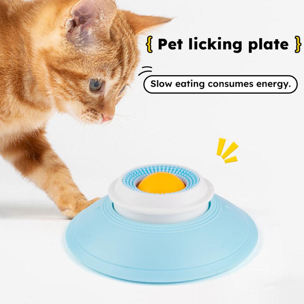 Dog Cat Licks Toys for Liquid Food, Anxieties Relief Slow Feeder Dog Lick Ball Treat Dispenser, Non-Slip Licking Bowl for Dog