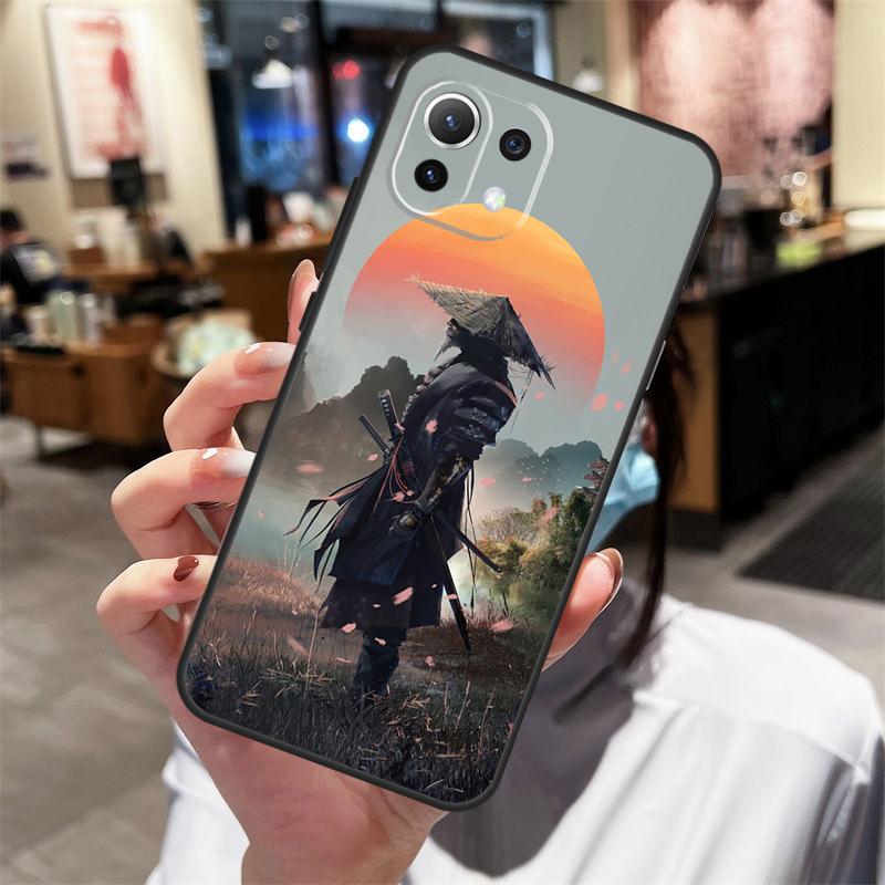 Japan Samurai Ninja Case For Xiaomi 15T Pro 14T 13T 15 14 Ultra 17 Pro Max POCO X7 X3 X5 X6 F5 F6 F7 Pro Cover