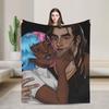 Dispatch Game Blanket  Warm Soft Graphic Plush Throw Blanket For Students Bedroom Flannel Bedspread Bed Cover