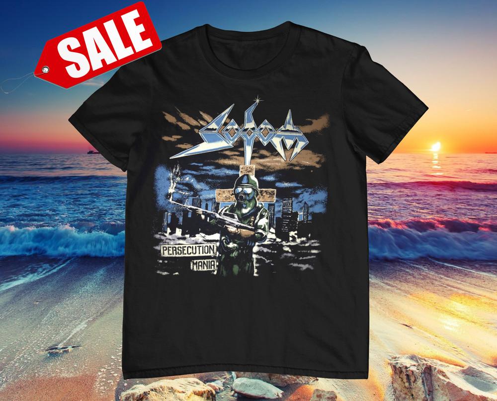 

Sodom Persecution Mania Heavy Cotton Black Full Size Unisex Shirt MM597 Unisex T-Shirt XXXL