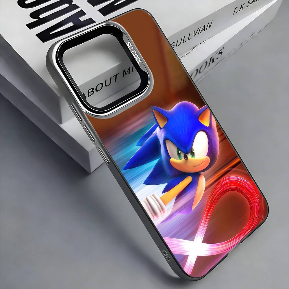 Game S-Sonic The H-Hedgehog Phone Case For iPhone 17,16,15,14,13,12,11 Plus,Pro Max,Colored Silver Phone Case